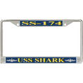 thumbnail image 1 of USS Shark SS-174 License Plate Frame, 1 of 1