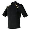 thumbnail image 4 of Wetsuit Top Men Short Sleeve Front Zipper Wet Suit Cold Water Swimming Tops Beach Diving Surfing Snorkeling, 4 of 8