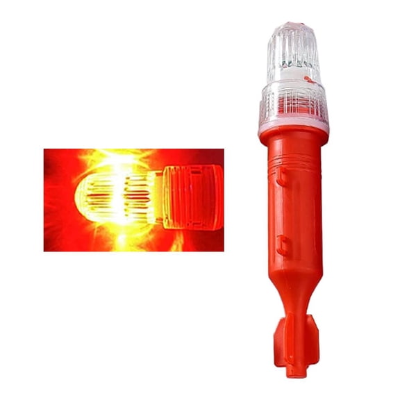 LED Marine Fishing Net Marker Light, Waterproof Floating Beacon, Night Fishing Boat Buoy Strobe Signal Lamp for Crab Shrimp Trap