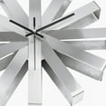 thumbnail image 7 of Silent Non-Ticking Battery Operated Wall Clock, Modern Ribbon Stainless, 7 of 7