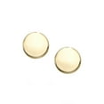 thumbnail image 1 of Boucles d'Oreilles Clous en Or Jaune 14k à Plaque Ronde, 1 of 1