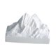 thumbnail image 5 of Adorno de estatua de montaña nevada de yeso, accesorios para fotos, decoración, obra de arte, figurita Estilo B, 5 of 9