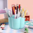 thumbnail image 1 of Large Capacity Cute Rotating Pen Holder Desktop Stationery Box School Office Desk Stationery Storage Box Makeup Brush Organizer, 1 of 7
