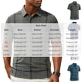 thumbnail image 2 of Qiyinn Men Short Sleeve Polo Shirt Classic Plaid Collar Button Down Casual Summer Cotton Blend Tops for Adult, 2 of 4