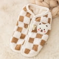 thumbnail image 7 of Lohuatrd Pet Clothes Fashionable Checkerboard Pattern Winter Dog Vest Soft Pet Plush Jacket Coat Pet Supplies, 7 of 7