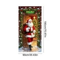 thumbnail image 3 of LmnLft Santa Claus Christmas Door Hanging, 35x72 Inch Holiday Banner for Seasonal Decoration, 3 of 6