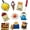 Colorful, variant on 10 Pcs Fruit Fridge Magnets, Vegetables Refrigerator Magnets, Cute Fruit Kitchen Stickers for Refrigerator, Microwave Oven, Kitchen, Office Decor