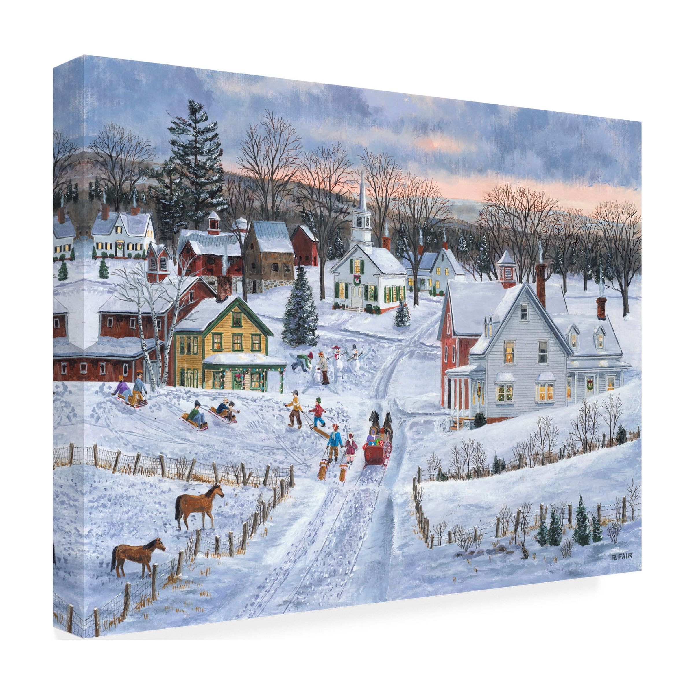 Canvas Wall Art - Bob Fair 'Joyful Season' Wall Art for Living Room, Bedroom, or Office DÃ©cor by Trademark Fine Art - 47 x 35 Inches