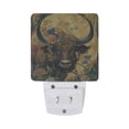thumbnail image 2 of Cattle Flower Moon Night Light 2 Pack LED Nightlight Plug into Wall Dusk to Dawn Sensor Soft White, 2 of 7