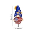 thumbnail image 3 of Patriotic Gnome Garden Stake,4th of July Red White Blue Decorative Yard Art,Weatherproof Outdoor Decor for Independence Day Memorial Day,Lawn,Pathway,Cemetery,Grave, 3 of 5