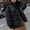 Black, variant on Olyvenn Women's Hooded Winter Coat Thicken Quilted Puffer Jacket Warm Parka Fashion Cropped Loose Bread Jackets Outerwear Green S