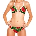 thumbnail image 2 of Watermelon Detachable Sponge Adjustable Strap Bikini Set Two-Pack - Ideal for Beach & Pool Parties, 2 of 6