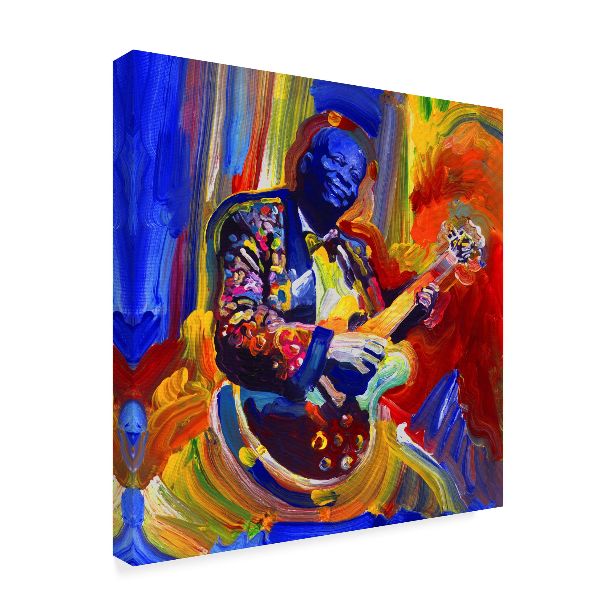 Trademark Fine Art 'Bb King Portrait' Canvas Art by Howie Green