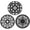 3 Set-black, variant on Trivets for Dishes/Pots/Pans, 3 count  Mats, Flexible/Durable/Non Slip Hot Pads to Protect Table and Counter  (Deep Blue)