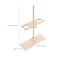 FOMIYES Adjustable Wooden Funnel Rack Beige Stable Design for Storage ...