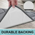 thumbnail image 5 of Buganda Memory Foam Bathroom Rugs, Ultra Soft and Absorbent Bath Mat, Thick Bath Rug for Bathroom Floor, 47x17, Dark Grey, 5 of 10