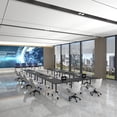 thumbnail image 6 of Conference Table with Wheels, Flip Top Rolling Training Table for Office & Meeting Room, Space-Saving Design, Multiple Sizes & Packs, 6 of 7