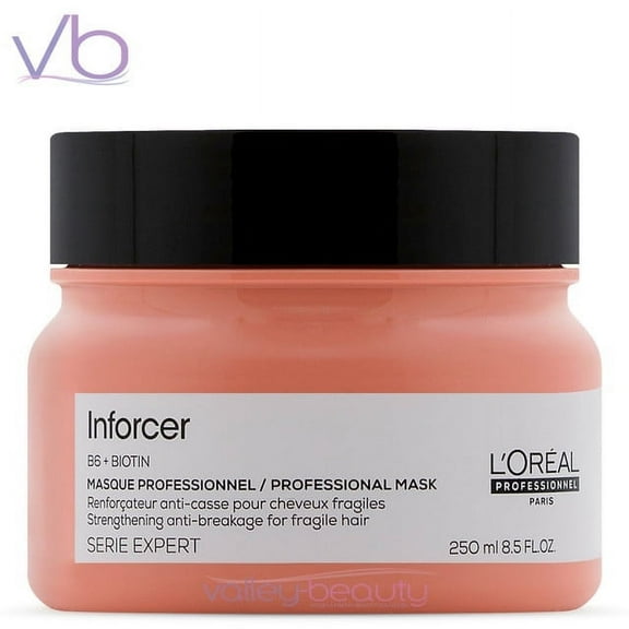 L'Oreal Professionnel Inforcer Mask | For Weak & Fragile Hair | Provides Strength and Prevents Breakage| With Biotin & Vitamin B6 | 8.5 Fl. Oz.