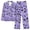 Purple, variant on MIUOWANP Womens Big and Tall Pajama Sets Women's Valentine's Day Printed Pajama Set For Daily Home Wear With Pocket Blue XXXL
