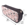 thumbnail image 3 of Picia Panda Pattern Large Capacity PU Leather Pencil Case Organizer Pen Marker Holder Double Zipper Storage Bag Big Pencil Pouch for College Office, 3 of 6