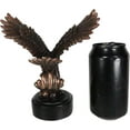 thumbnail image 4 of Majestic American Bald Eagle Skimming Over Water To Catch Fish Figurine W/ Base, 4 of 4