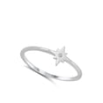 thumbnail image 4 of 8 Sided Star of Redemption Clear CZ Ring .925 Sterling Silver Band White Jewelry Female Size 8, 4 of 4