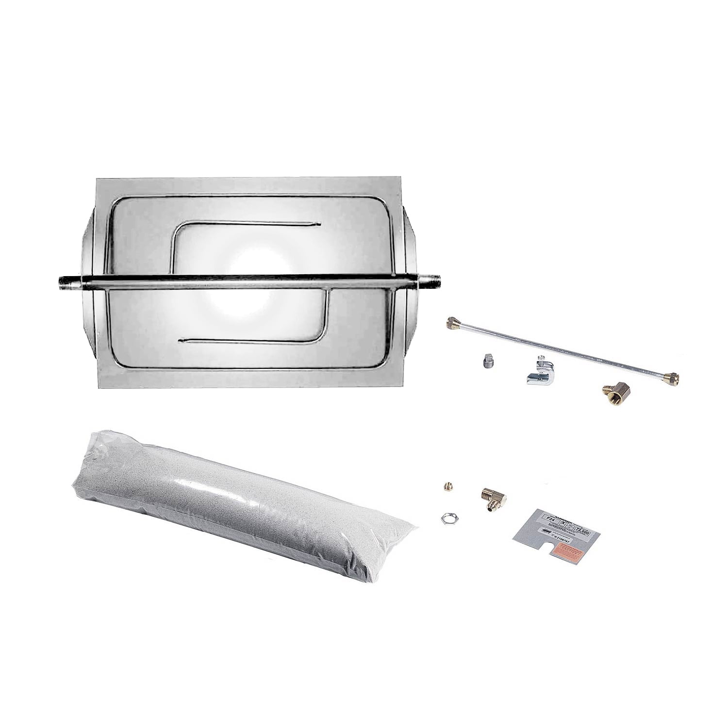 Rasmussen Custom Embers Stainless Steel Outdoor Fireplace Burner