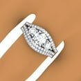 thumbnail image 4 of Dazzlingrock Collection 1.75 Carat (ctw) 14K Round Diamond 3 Stone Bridal Engagement Ring Set 1 3/4 CT, White Gold, Size 4, 4 of 4