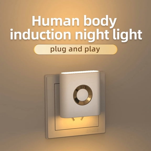 Motion Sensor Night Light, Auto On/Off, Bedroom Bedside Cabinet Lamp, Soft Sleep Light, New Home Lighting.