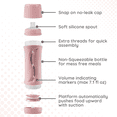 thumbnail image 5 of Subo Baby Food Bottle | No Mess Baby Toddler Self Feeder | Squeeze Free Design for Purees, Smoothies, Yogurt, Oatmeal, or Thickened Liquids | Reusable Silicone Washable Cup (Rose), 5 of 9