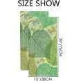 thumbnail image 3 of 2 Pcs Face Bath Towels Set Spring Leaf with Butterflies Washcloths for Bathroom Hotel Kitchen, 30"x15", Absorbent Soft Hand Fingertip Towels, 3 of 6