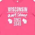 thumbnail image 4 of Inktastic Wisconsin Awesome Since 1848 Youth T-Shirt, 4 of 5