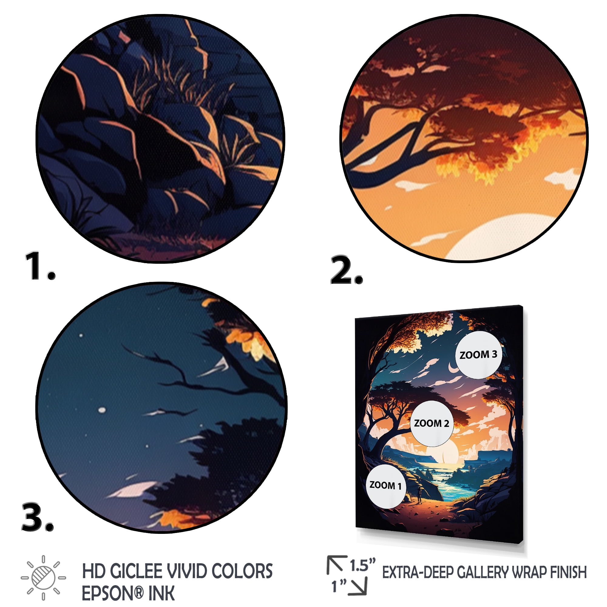 Designart Road To The Sunset III Canvas Wall Art