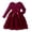 Wine, variant on Letdown Toddler Girls Rose Applique Tutu Dress - Knit Long Sleeve Top & Tulle Skirt, Spring Fall Holiday Party Dress, Elegant Birthday & Photo Outfit (Hot Pink,2-3 Years)
