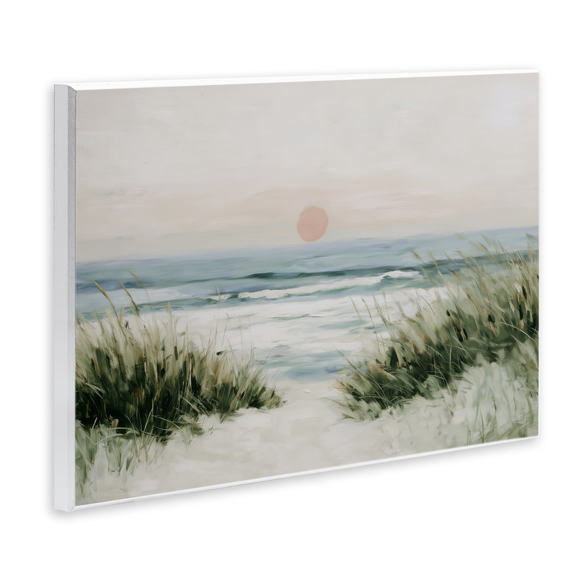Stupell Industries Coastal Dunes with Wild Beach Grass Wall Plaque Art, design by Chromatic Storm Studio