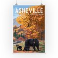 thumbnail image 2 of Asheville, North Carolina, Bear Family (12x18 Wall Art Poster, Room Decor), 2 of 3