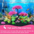 thumbnail image 3 of GreenJoy 10PCS Aquarium Decor Set,25cm Fish Tank Artificial Plastic Grass and Pine Set for Household, 3 of 7