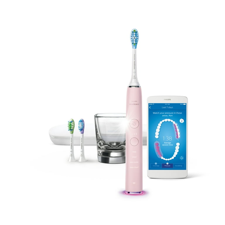 Zwart Reis De databank Philips Sonicare Diamondclean Smart Electric, Rechargeable Toothbrush For  Complete Oral Care – 9300 Series, Pink, HX9903/21 - Walmart.com
