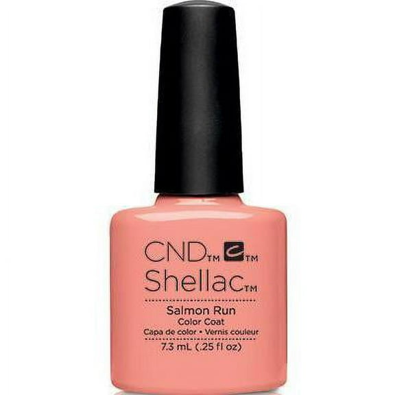 CND Shellac Gel Polish [ Salmon Run ] 0.25 oz * BEAUTY TALK LA *