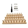 thumbnail image 1 of Zentra Blanket Loom Wooden Knitting Loom Knitting Tool Expandable Connection 4 Sections, 1 of 10