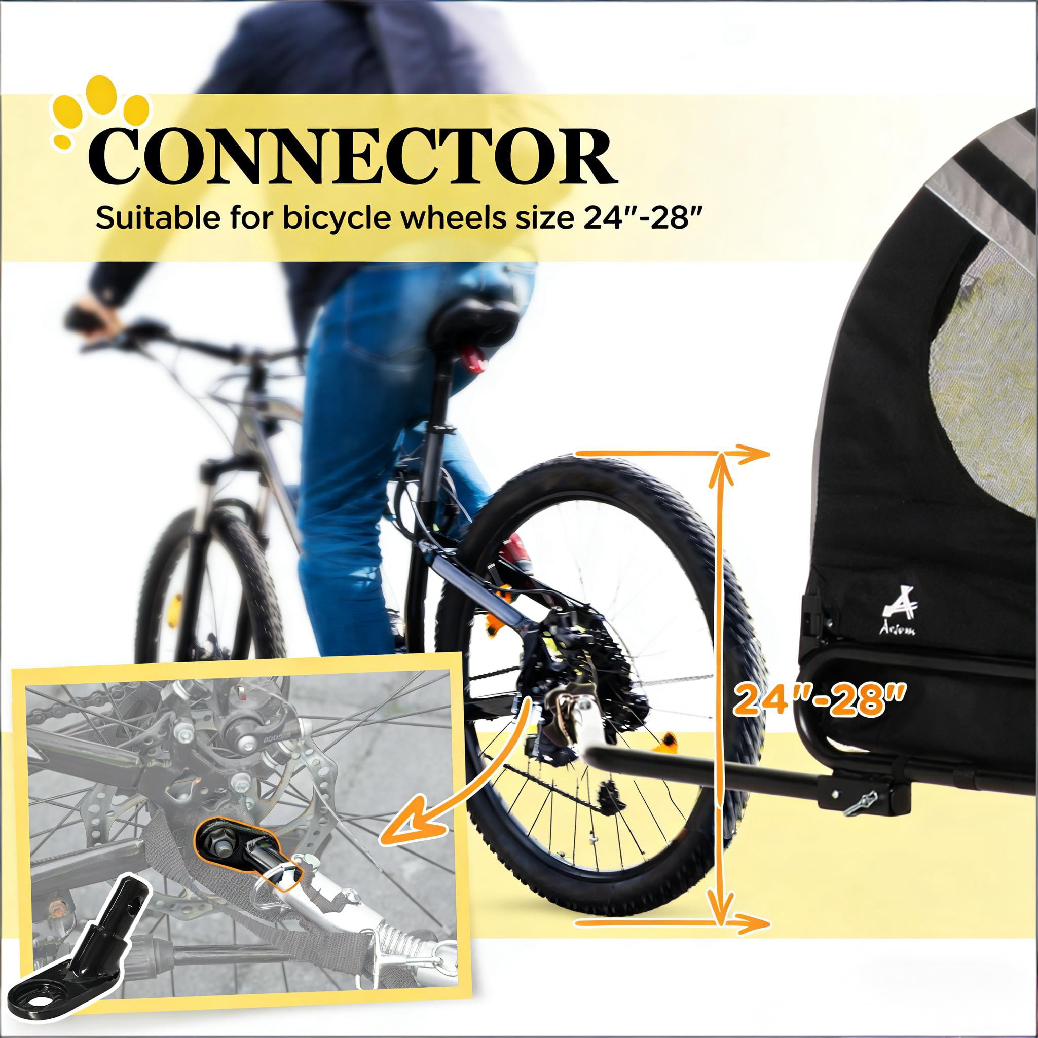 Dog Stroller Bicycle Carrier, Pet Bike Trailer