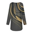 thumbnail image 4 of Knosfe Long Sleeve Tunic Tops To Wear with Leggings Crewneck Winter Loose Fit Geometric Shirts Workout Fall Fashion Blouses Tops Casual Going Out Tops for Women, 4 of 5