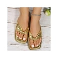 thumbnail image 6 of Women's Summer Open-Toe Slide-On Adjustable Strap Flat Sandals Beach Slippers Casual Wear, 6 of 6