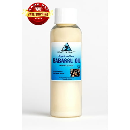 Babassu Oil Organic Carrier Cold Pressed Natural Fresh Premium 100% Pure 2 oz