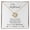 Gold, variant on To My Girlfriend, Missing You Is My Hobby, Your Boyfriend Beautiful Necklace, Message Card and Box, White Love Knot Necklace