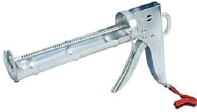 HYDE 46484 Caulk Gun,Heavy Duty,Chrome,10 oz.