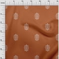 thumbnail image 2 of oneOone Silk Tabby Orange Fabric Ethnic Block Craft Projects Decor Fabric Printed By The Yard 42 Inch Wide, 2 of 4