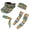 Aztec Sunflower Cow Print, variant on Rainbow Paw Print Visor Sun Hat Sport Visors Adjustable Headband Cooling Arm Sleeves 5 Pack for Running Golf Tennis Cycling