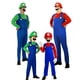 thumbnail image 2 of Super Mario Luigi Bros disfraces de Halloween Cosplay mostrar traje conjunto dibujos animados familia padre e hijo ropa EDVX, 2 of 4