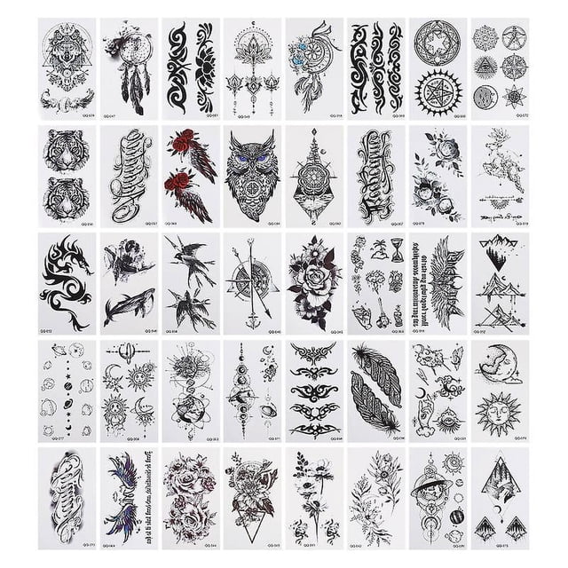 40 tatuajes temporales.